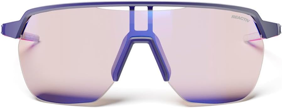 Julbo Frequency Performance Sunglasses for Men & Women w/Full Venting Panoramic View for Active Sports - 100% UV Protection