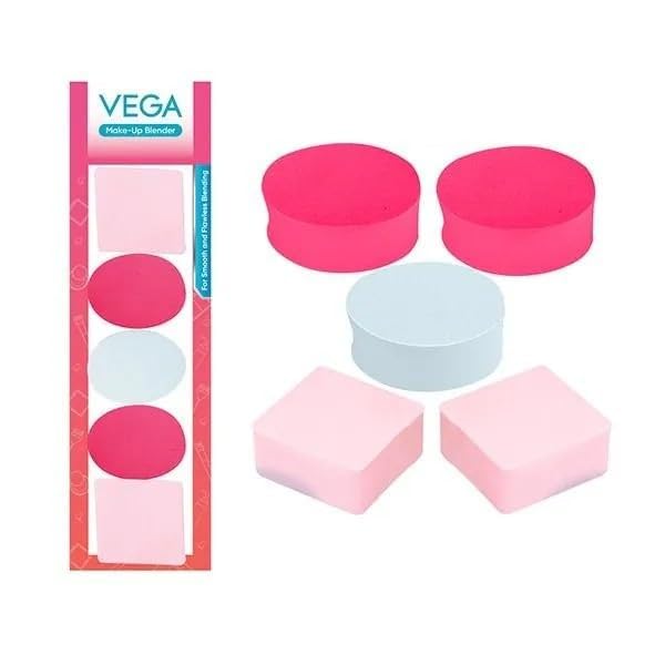 VEGA Makeup Blender Sponge – Pack of 5 Soft Beauty Blender for Foundation, Concealer, BB Cream & Powder, Professional Makeup Sponge for Smooth Flawless Makeup & Smooth Blending for Women, (MP-07)-picture-19