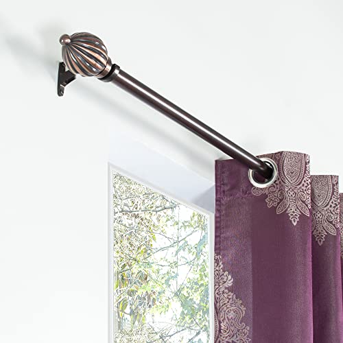 Image of Deco Window Polyester Semi Blackout Curtains 5 feet Long Set of 2, Room Darkening (Eyelet,Amethyst, 3.5X5FT) Curtains for Bedroom and Living Room