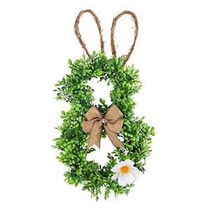 HAAPYY Osterhasen Kranz Türschild Girlande
