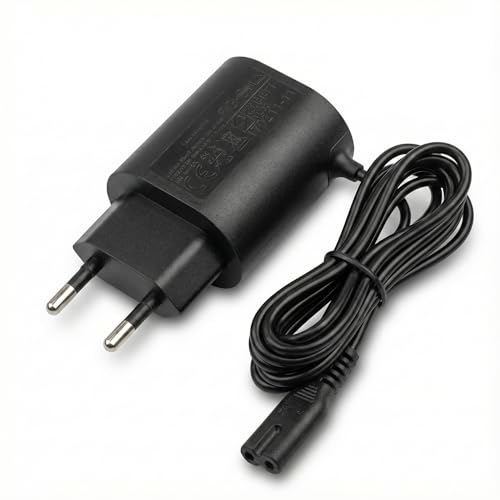 VertexOval Chargeur 12V 0.4A Compatible avec Braun Rasoir Série 9 Pro 9 8 7 6 5 3 Épilateur Silk-épil 9, Câble Secteur de Remplacement
