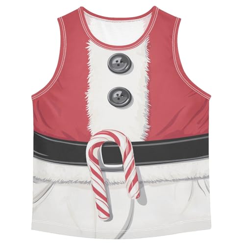 Boys Tank Top Shirts Stripes Summer Sleeveless T-Shirts Crew Neck for Kids Clothing Children