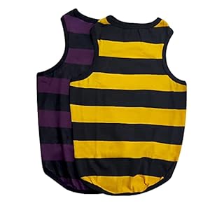 FETCHER Dog T Shirt Sleeveless Muscle Tee Sando Vest For Dogs And Cats (Set Of 2) (14″ Small, Multi-coloured)