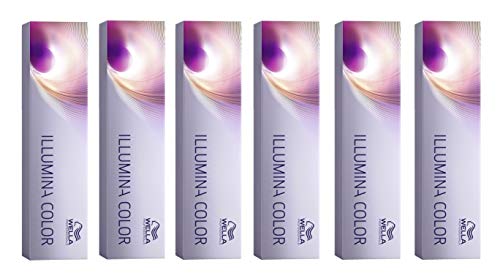 6er Wella Professionals Illumina Color 10/69 Hell Lichtblond Violett Cendre 60 ml