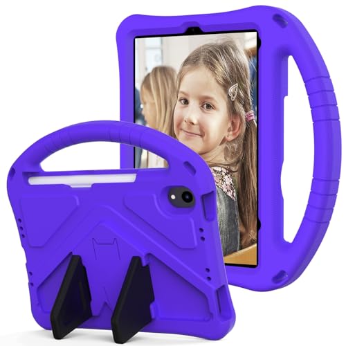 Coque iPad mini 7 enfant en mousse EVA avec poignée support rotative et protection intégrale