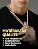 ChainsHouse Chaîne Acier Inoxydable Homme Garçon Collier Femme Maille Figaro, Bijoux Hip Hop [Doré-Largeur: 13mm; Longeur: 66 cm] Cadeau Anniversaire Saint Valentin Noël #1