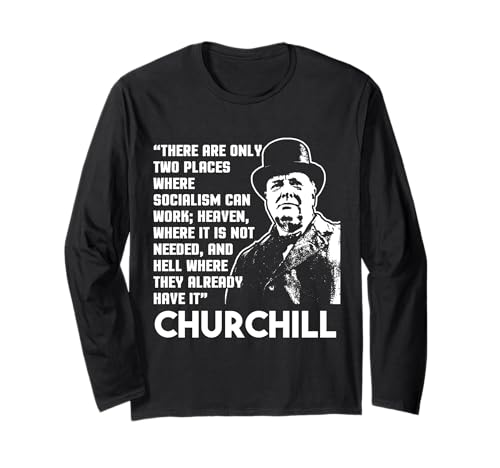 Winston Churchill Cita Antisocialismo Fracaso Envidia Historia Manga Larga