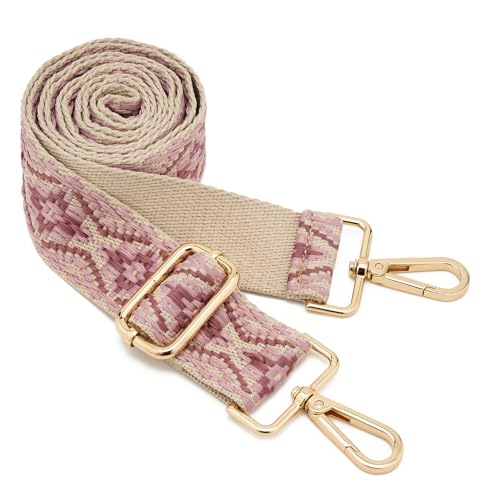 Image of ZOOEASS Wide Shoulder Strap Adjustable Replacement Belt Guitar Style Crossbody Bag Handbag Strap Multicolor Canvas Straps(Wide:1.5in)(Color6)