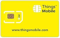 SIM-Karte für IOT und M2M - Things Mobile - mit weltweiter Netzabdeckung und Mehrfachanbieternetz GSM/2G/3G/4G. Ohne Fixkosten und ohne Verfallsdatum. 60 € Guthaben inklusive