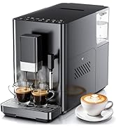 Kismile 20 Bar Automatic Espresso Machine, All-in-One Grind and Brew Coffee Maker with Built-in G...