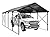 Kurapika 12x22 FT Metal Carport with Reinforced Base Outdoor Heavy Duty Car Port with Galvanized Steel Roof, Garage Car Shelter, Multi-Purpose Carports for Car, Truck and Boats