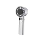 GIFTMAX Portable Handheld Fan USB Rechargeable Mini Fan Speed (1-100) Adjustable Personal Fan with Digital Display Electric High Speed Cooling Fan gallery image