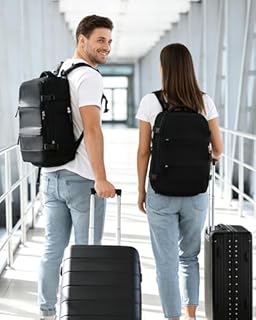 BJLFS Zaino Ryanair 40x30x20 Sottovuoto con pompa Zaino da Viaggio aereo Cabina 40x30x20 Impermeabile Bagaglio a Mano Wizzair Sottovuoto Borse da Cabina per Easyjet 45x36x20 Zaino Airback Donna