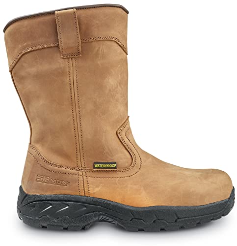 SR Max Midland, Men's, Brown, Wellington Style, Comp Toe, SD, Waterproof, MaxTRAX Slip Resistant, Work Boot3
