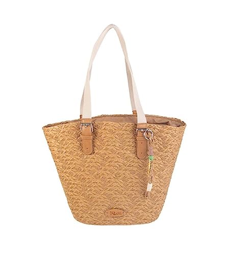 Kbas Bolso capazo de verano rafia 1472314 (Tostado)