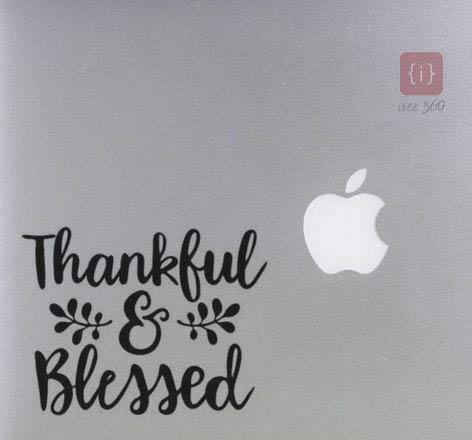 ISEE 360® Thank Ful &Blessed Touchpad Laptop Stickers Black Vinyl Decals (L x H 15.00 Cm x10.00Cm) (B07QDYX8ZR) Amazon Price History, Amazon Price Tracker