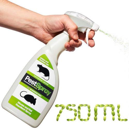 Mouse Repellent Spray for Mice & Rats Peppermint Oil Rodent Repellent Humane Indoor & Outdoor Spray