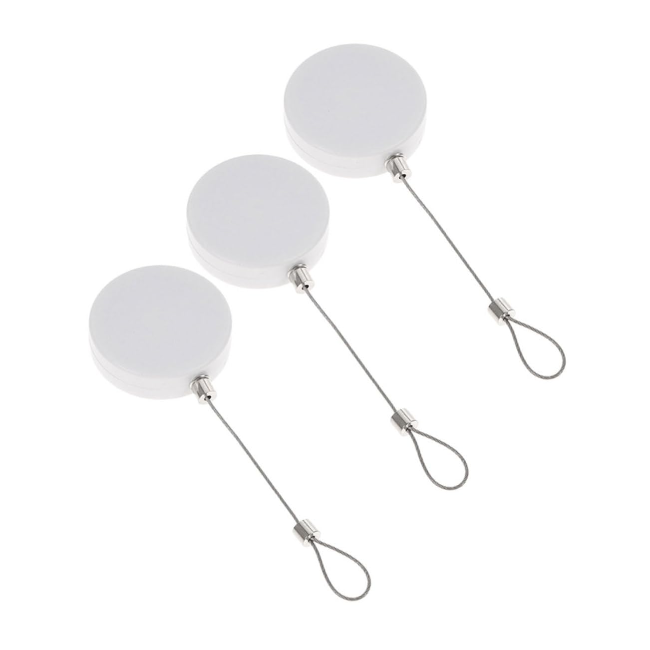 LALAFINA 1Set Round Retractable Lost Wire Rope with Wrench for Luggage Tools and Retail Display Locking Ends