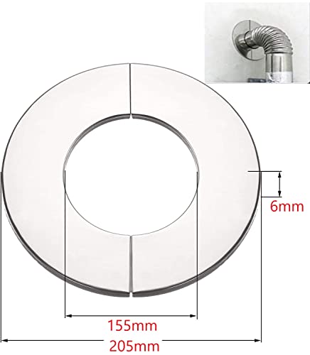 Beekeg Stove Pipe Rosette, Cover Rosette Stainless Steel, Pipe Collar, Chimney Attachment - Image 2