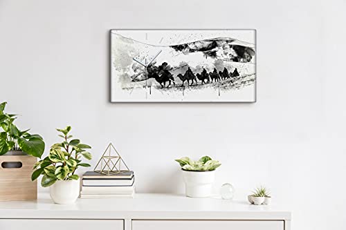 Horloge sur Toile Sans Tic-Tac Image Décoration Design Abstrait