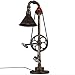 Produktbild Industrielle Tischlampe Schreibtischlampe Wohnzimmer Schlafzimmer Punk Retro Eisen Pipe Tischlampe, kreative Fahrradkette, schäbige E27 Wohnzimmer Bar Büro Dekoration Home Decor Beleuchtung