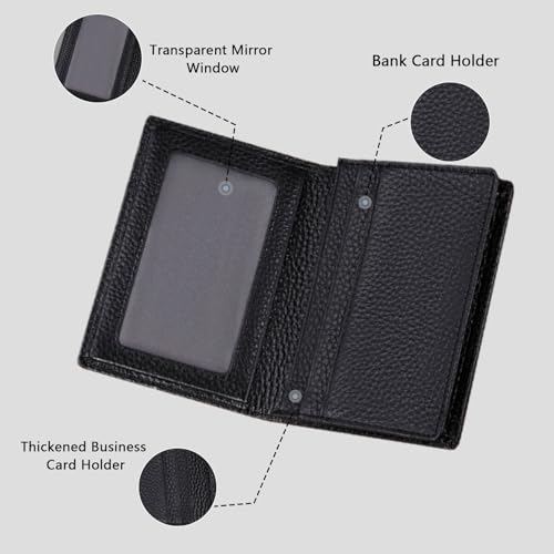 Luxury Business Card Holders for Men and Women Large Capacity Business Card Holder with Credit Card Slots Premium Case for Business Daily Use Mens Credit Holder Stylish Durable Wallet2