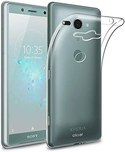Olixar for Sony Xperia XZ2 Compact Clear Case - Silicone Gel TPU Flexible - Ultra Thin - Slim Protection - Wireless Charging Compatible - Shockproof Phone Cover - Crystal Clear