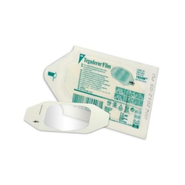 3M 1624W Tegaderm Verbandmittel, 6cm x 7cm, 100 Stück