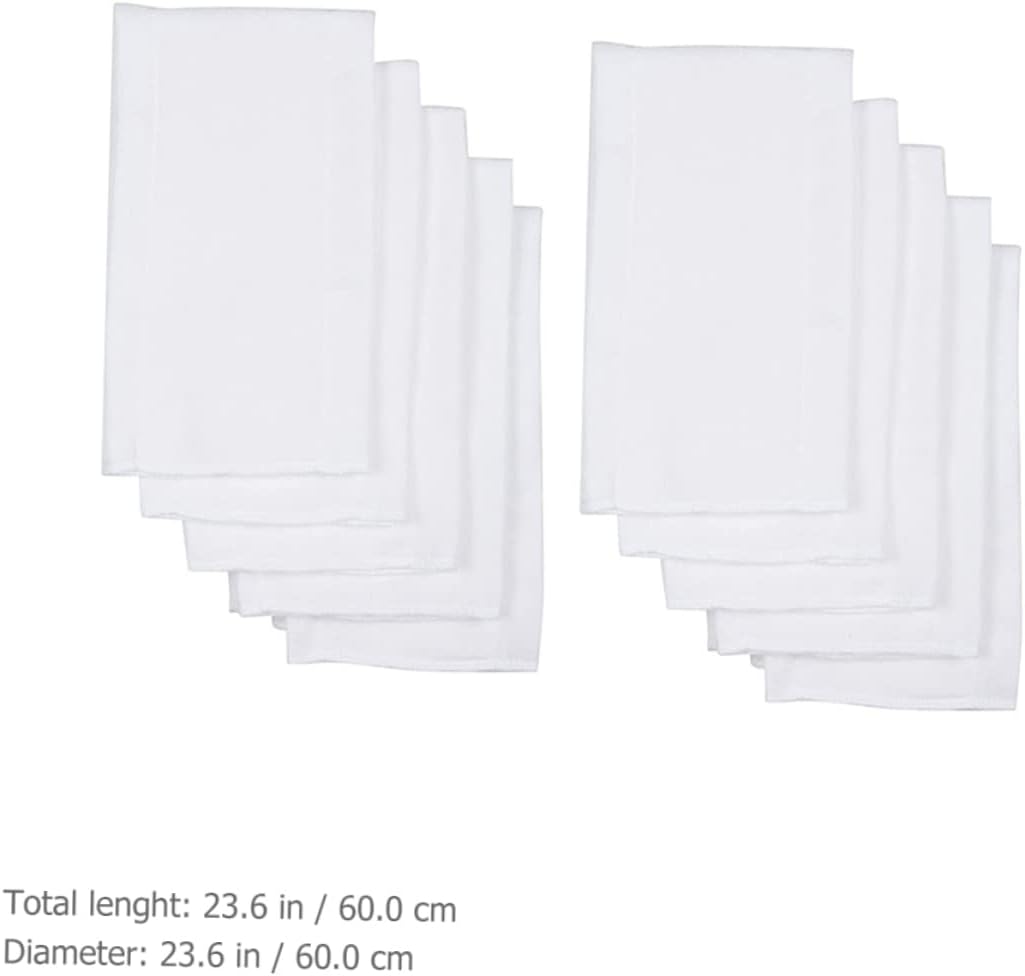 10pcs Cloth Diaper Inserts Burp Cloths Newborn Cotton Reusable Washable for Overnight Use