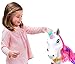 Feber My Lovely Unicorn 12V Ride On - Electric Vehicle- My Unicorn Electronic Pet & Long Pink Hair- Girl 3-7 Years