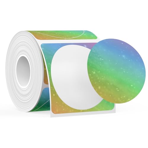 SUPVAN T50M Round 2'' Laminated Label Tape - 140 Labels