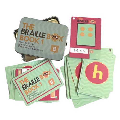 The Braille Box Study Cards Book 1: Grade 1 The Alphabet | Educational Learning Tool for Teachers Parents & Students