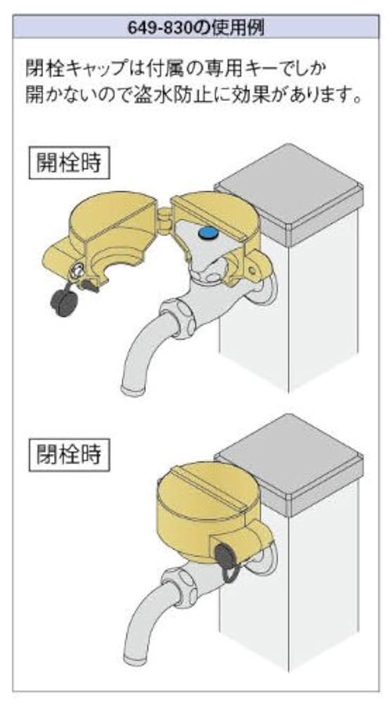 Amazon | カクダイ 閉栓キャップ 水栓上部用 649-830 | 給水部品