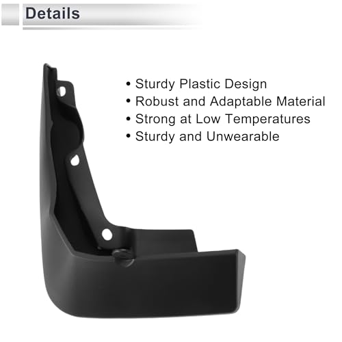 Image of X AUTOHAUX 1set Front and Rear Mud Flaps Splash Guards Mud Guards for Audi A8L 2022-2023 W /Mount Accessories