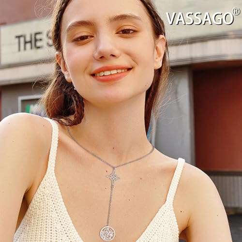 VASSAGO Witches Knot Necklace Tetragrammaton Pentagram Necklaces Celtic Knot Pendant Protection Witchcraft Pagan Irish Jewelry for Women Men2