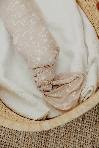 Image of Copper Pearl Swaddle Blankets for Newborns | Soft Stretchy Receiving Blankets for Boys and Girls | Large 46 x 46 Inch Baby Blankets | Lightweight and Breathable Swaddles | Sandy