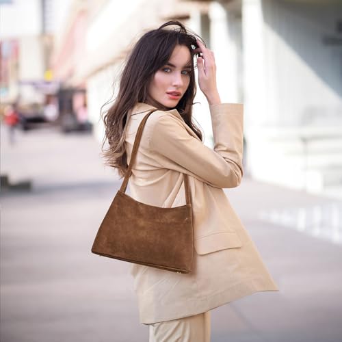 Image of Kattee Genuine Leather Purse and Handbag for Women, Soft Hobo Bag