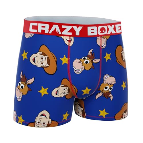 CRAZYBOXER Men's Underwear Pixar Toy Story Cowboy Non-slip waistband Soft Boxer Brief Distortion-free (Creative Packaging)3