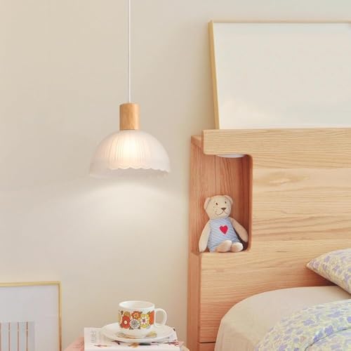 Lámpara colgante pequeña de vidrio para iluminar mesas de comedor y barras de cocina 3