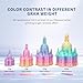 FXAAGFH Rainbow 3D PLA Printer Filament 1.75 mm, Matte 3 D PLA Printing Print Filament +/-0.03mm, 1kg/2.2lbs