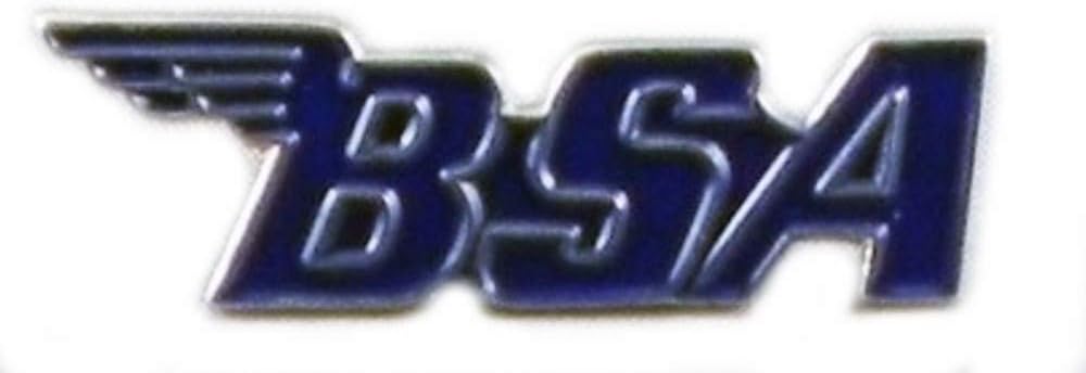 Metal Enamel Pin Badge Brooch BSA Motorcycle Logo (BLUE)