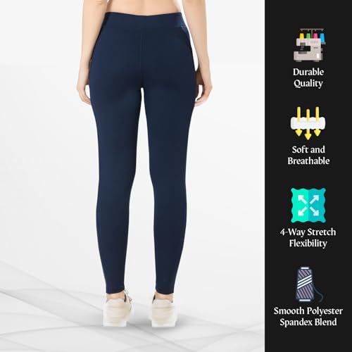 Image of TRASA Active Yoga Pants for Womens Gym High Waist with 3 Pockets, Tummy Control, Workout Pants 4 Way Stretch Yoga Leggings, Sizes - M,L,XL,2XL,3XL