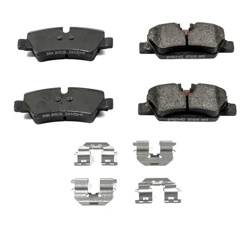 Image of PowerStop Rear Brake Pads for Mini Cooper 2014-24 - Z17 Ceramic Brake Pads with Installation Hardware, 17-1800