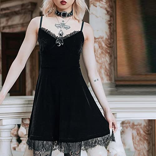 Ladaypoa Gothic Dress Vintage Goth Dresses For Women Romantic Casual Dress Halloween Party Costumes thumb #2