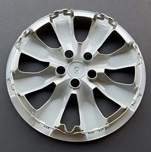 New Wheel Covers Replacements Fits 2014-2018 Toyota Corolla ; 16 Inch; 8 Spoke; Silver Color; Plastic; Set Of 4; Standard Leg #TOP3
