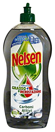 Set 12 NELSEN Piatti 900 Ml. CARBONI ATTIVI Detergenti casa