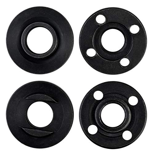 Image of Topbuti 5pcs Grinder Flange Angle Wrench Spanner Metal Lock Nut for Compatible with Dewalt Milwaukee 193465-4 Bosch Black Decker Ryobi Makita 5 inch 5 /8-11 Parts