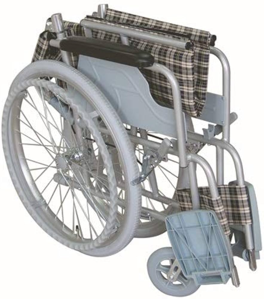 Amazon | 【非課税】幸和製作所 ハンドブレーキ付きアルミ製車いす(背