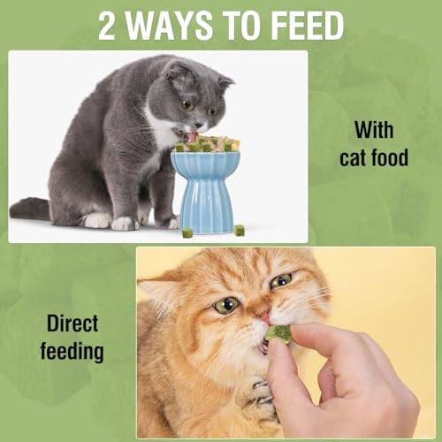 Image of 60g /2.13oz Cat Grass Teething Toy Hairballs,Chew Treats for Cats,Edible Cat Chew Toys,Natural for Cats,Teeth Cleaning and Hairball Removal (60g)