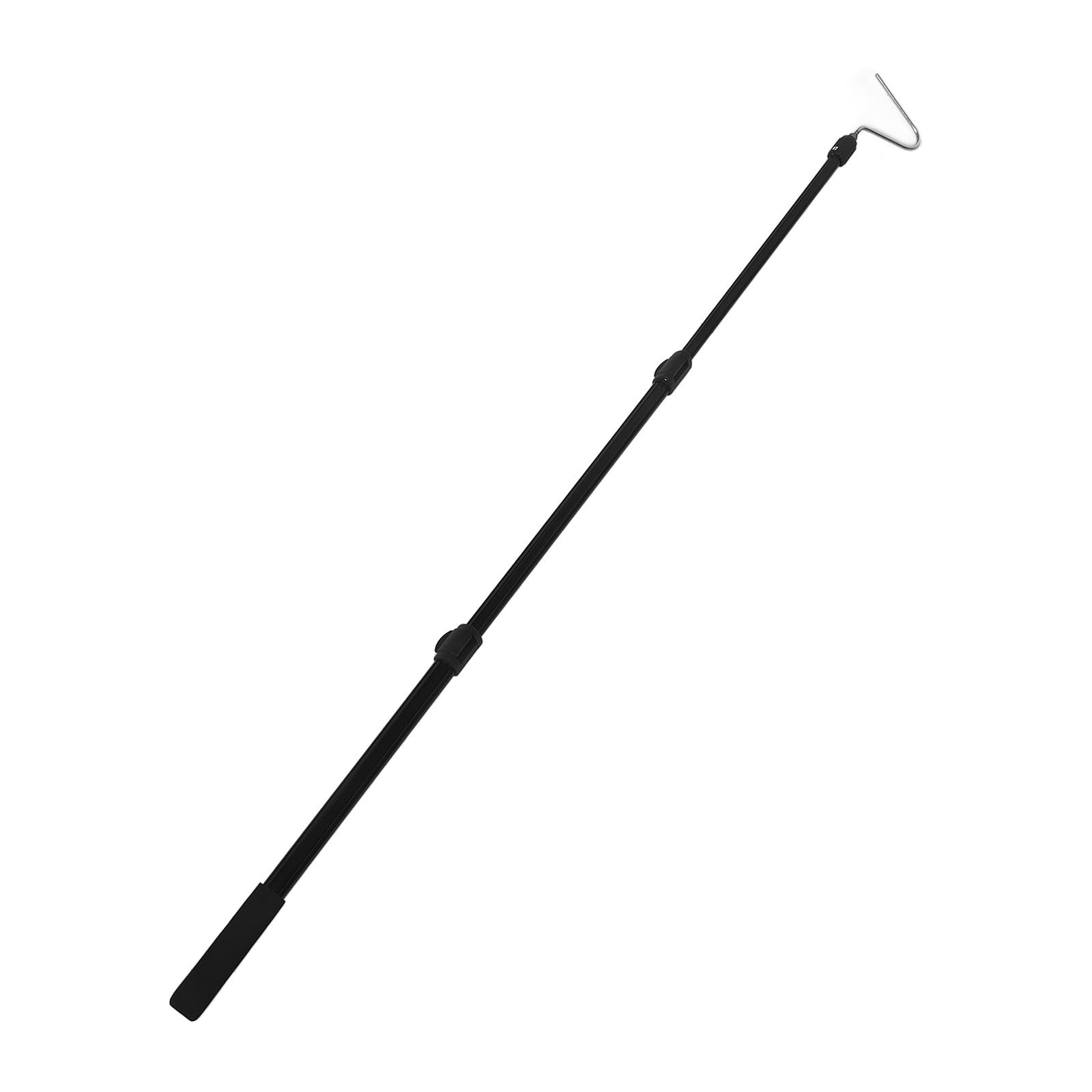 BESTYASH Pinze Uncino per Serpenti Manico Telescopico in Lega di Alluminio, Impugnatura Antiscivolo per Cattura Sicura di Serpenti e Rettili Durante Campeggio All'aperto